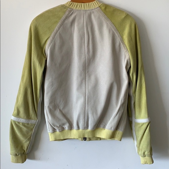 Maison Scotch Bomber Perforated Leather Jacket - Picture 3 of 8